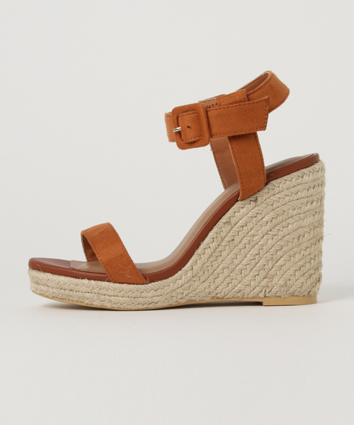 MAYSON GREY(メイソングレイ)の「スエードウェッジソールサンダル(サンダル・レディース・キャメル/ネイビー・S/M/L)」の4枚目の写真