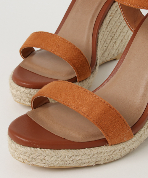 MAYSON GREY(メイソングレイ)の「スエードウェッジソールサンダル(サンダル・レディース・キャメル/ネイビー・S/M/L)」の7枚目の写真