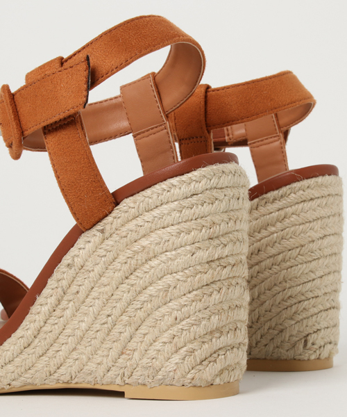 MAYSON GREY(メイソングレイ)の「スエードウェッジソールサンダル(サンダル・レディース・キャメル/ネイビー・S/M/L)」の9枚目の写真