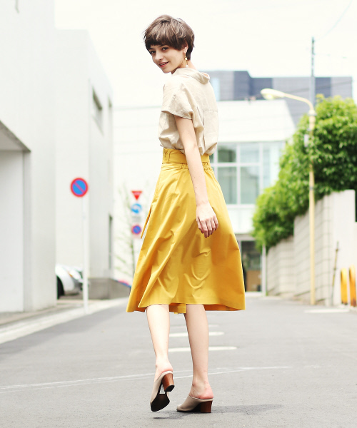 MYSELF ABAHOUSE（マイセルフアバハウス）の「コットンリネン抜き襟シャツ（シャツ/ブラウス・レディース・オフホワイト/ベージュ/カーキ・FREE）」の20枚目の写真