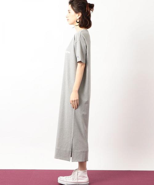 Champion（チャンピオン）の「[WEB限定]［別注チャンピオン］SC Champion×GLR ロゴ ワンピース ◆（ワンピース・レディース・ホワイト/ネイビー/グレー・MEDIUM）」の6枚目の写真