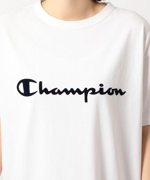 Champion（チャンピオン）の「[WEB限定]［別注チャンピオン］SC Champion×GLR ロゴ ワンピース ◆（ワンピース・レディース・ホワイト/ネイビー/グレー・MEDIUM）」の18枚目の写真