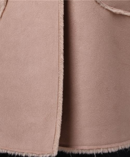 RAY CASSIN（レイカズン）の「フード付ムートンコート（その他アウター・レディース・ベージュ/グレー/キャメル・FREE）」の9枚目の写真