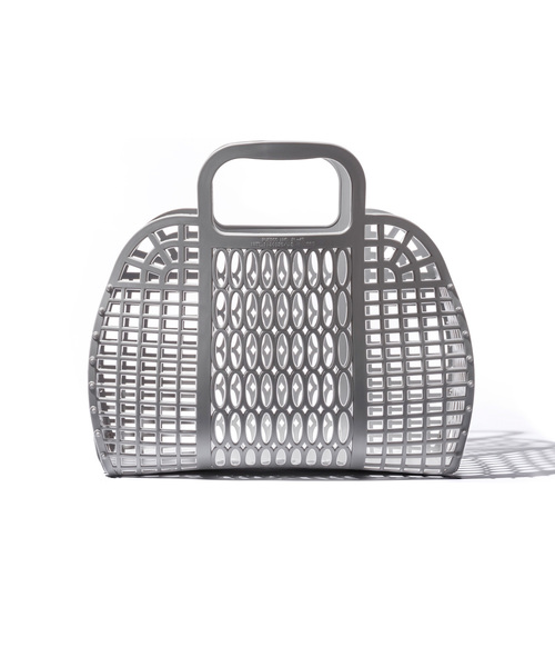 PUEBCO（プエブコ）の「PLASTIC MARKET BAG Large（トートバッグ・メンズ・ホワイト/ブラック/グレー・LARGE）」の9枚目の写真