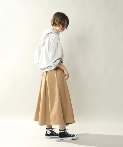 notch.（ノッチ）の「ボリュームスリーブパーカー                （パーカー・レディース・ネイビー/グレー/オフホワイト・M）」の20枚目の写真