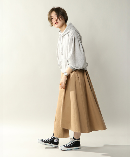 notch.（ノッチ）の「ボリュームスリーブパーカー                （パーカー・レディース・ネイビー/グレー/オフホワイト・M）」の22枚目の写真