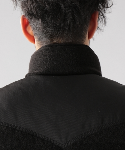 BAYFLOW（ベイフロー）の「パイルダウンベスト 18AW（ダウンベスト・メンズ・ブラック/ベージュ/インディゴブルー・SMALL/MEDIUM/LARGE）」の15枚目の写真