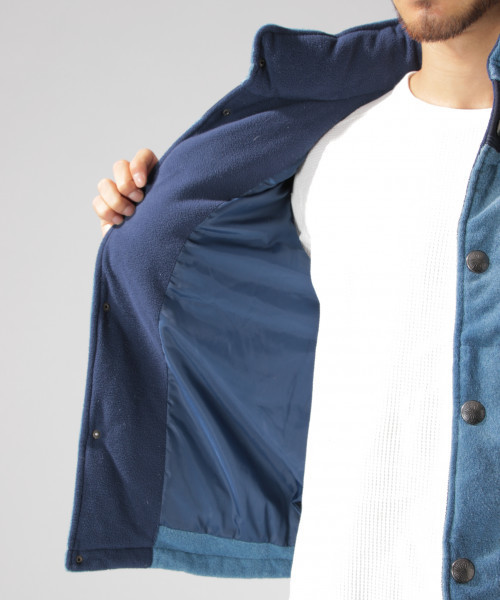 BAYFLOW（ベイフロー）の「パイルダウンベスト 18AW（ダウンベスト・メンズ・ブラック/ベージュ/インディゴブルー・SMALL/MEDIUM/LARGE）」の22枚目の写真