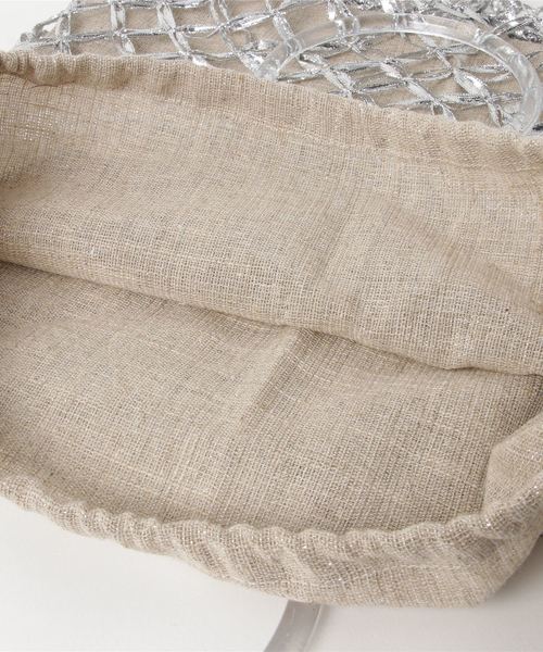 STUDIOUS（ステュディオス）の「【LAUGOA】ネットバッグ M size Biarritz 0181-30012Biarritz 0181-30012（トートバッグ・レディース・アイボリー/シルバー・FREE）」の5枚目の写真
