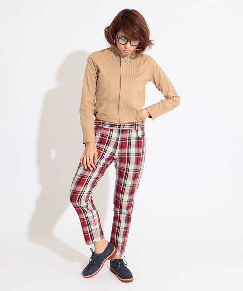 Ray BEAMS（レイビームス）の「SUPER THANKS×Ray BEAMS / 別注 13AW 蝶ネクタイシャツ（シャツ/ブラウス・レディース・ホワイト/ブラウン系その他・ONE SIZE）」の12枚目の写真