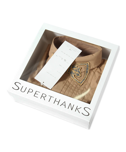 Ray BEAMS（レイビームス）の「SUPER THANKS×Ray BEAMS / 別注 13AW 蝶ネクタイシャツ（シャツ/ブラウス・レディース・ホワイト/ブラウン系その他・ONE SIZE）」の8枚目の写真