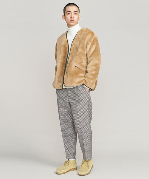 blurhms（ブラームス）の「＜blurhms＞ REVER BOA CGN/ブルゾン（ブルゾン・メンズ・ベージュ/ブラック・2/3）」の11枚目の写真