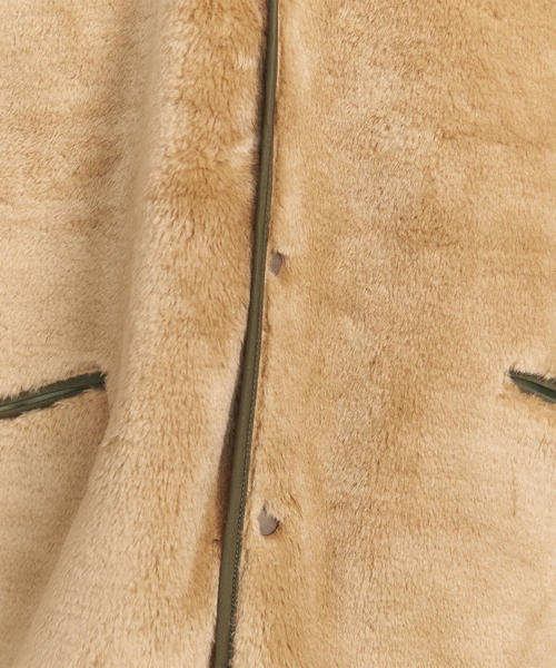 blurhms（ブラームス）の「＜blurhms＞ REVER BOA CGN/ブルゾン（ブルゾン・メンズ・ベージュ/ブラック・2/3）」の14枚目の写真