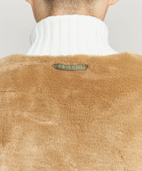 blurhms（ブラームス）の「＜blurhms＞ REVER BOA CGN/ブルゾン（ブルゾン・メンズ・ベージュ/ブラック・2/3）」の15枚目の写真