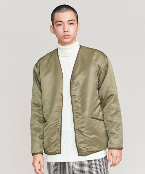 blurhms（ブラームス）の「＜blurhms＞ REVER BOA CGN/ブルゾン（ブルゾン・メンズ・ベージュ/ブラック・2/3）」の6枚目の写真