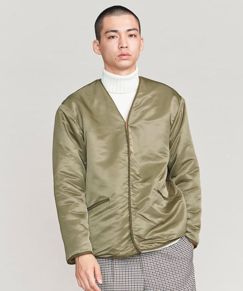 blurhms（ブラームス）の「＜blurhms＞ REVER BOA CGN/ブルゾン（ブルゾン・メンズ・ベージュ/ブラック・2/3）」の7枚目の写真