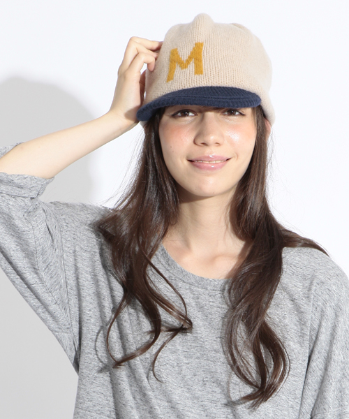 BEAMS BOY(ビームスボーイ)の「□Cableami×BEAMS BOY / ニット ベースボールキャップ(キャップ・レディース・ナチュラル/チャコールグレー/オリーブ・ONE SIZE)」の3枚目の写真