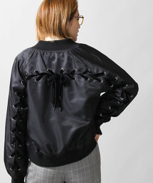 WEGO | WEGO/ベロアレースアップブルゾン(MA-1)