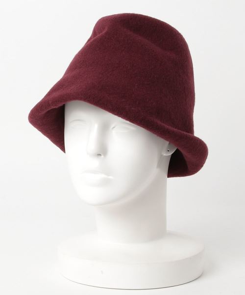 polcadot（ポルカドット）の「Noppu 8WAY HAT 8つの形が作れるフェルトハット（ハット・レディース・ワイン/ブルー/グレー/ブラック/ベージュ系その他/ブラック系その他/グレー系その他/オリーブ/レッド系その他/グリーン系その他・FREE）」の12枚目の写真