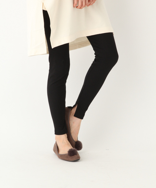 GLOBAL WORK（グローバルワーク）の「アルガンテレコレギンス【Mist】/820804（レギンス/スパッツ・レディース・ブラック/グレー・MEDIUM/LARGE）」の2枚目の写真