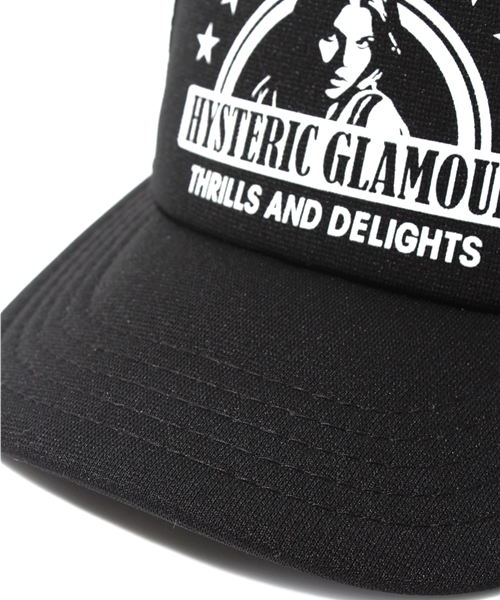 JOEY HYSTERIC(ジョーイヒステリック)の「STAR FRAME WOMAN pt メッシュキャップ(キャップ・キッズ・ブラック/ブラウン/オレンジ・MEDIUM/LARGE)」の6枚目の写真