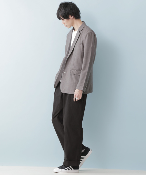 MONO-MART(モノマート)の「サイドボタンチノデザインタックワイドパンツ(その他パンツ・メンズ・ブラック/ベージュ/ネイビー・M/L)」の4枚目の写真