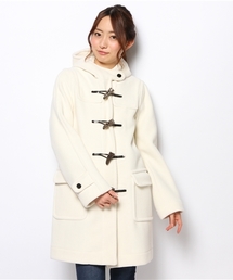 INVERTERE ダッフルコート オフホワイト　バニラ色32 INVERTERE（インバーティア）の「INVERTERE LONG LENGTH COAT