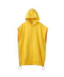 SWEAT SLEEVELESS ZIPPED HOODIE