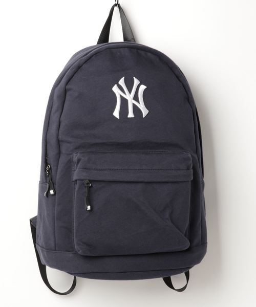 MLB(メジャーリーグベースボール)の「MLB (MAJOR LEAGUE BASEBALL) NEW YORK YANKEES NY スウェットデイパック(バックパック/リュック・レディース・ホワイト/ライトブルー/ブラック/パープル/ネイビー/グレー/ピンク/イエロー/ブルー/杢グレー/パープル系その他/トリコロール/スモークピンク・FREE)」の6枚目の写真