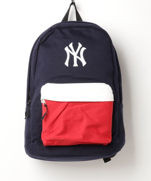 MLB(メジャーリーグベースボール)の「MLB (MAJOR LEAGUE BASEBALL) NEW YORK YANKEES NY スウェットデイパック(バックパック/リュック・レディース・ホワイト/ライトブルー/ブラック/パープル/ネイビー/グレー/ピンク/イエロー/ブルー/杢グレー/パープル系その他/トリコロール/スモークピンク・FREE)」の13枚目の写真