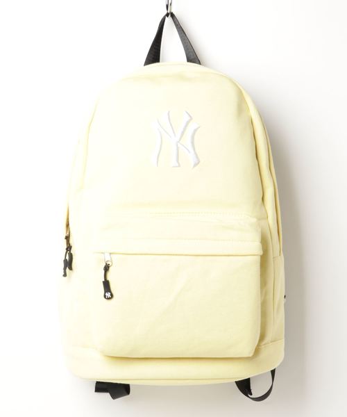 MLB(メジャーリーグベースボール)の「MLB (MAJOR LEAGUE BASEBALL) NEW YORK YANKEES NY スウェットデイパック(バックパック/リュック・レディース・ホワイト/ライトブルー/ブラック/パープル/ネイビー/グレー/ピンク/イエロー/ブルー/杢グレー/パープル系その他/トリコロール/スモークピンク・FREE)」の10枚目の写真