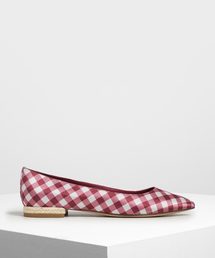 エスパドリーユ ブロックヒールバレリーナ / Espadrille Block Heel Ballerinas