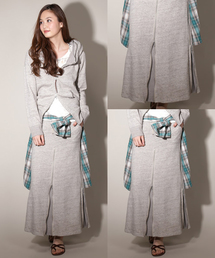 goa | 粗挽き杢 裏毛スライダースカート(スカート)