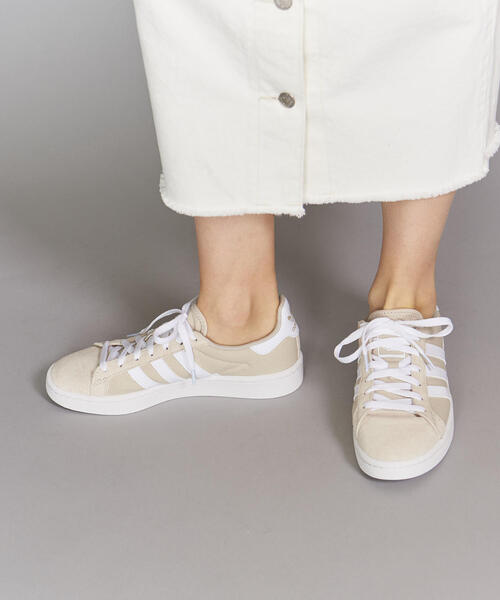 adidas(アディダス)の「<adidas Originals(アディダス)>CAMPUS キャンパス/スニーカー ◆(スニーカー・レディース・ベージュ・25cm/24cm/23.5cm/22.5cm/24.5cm/23cm)」の6枚目の写真