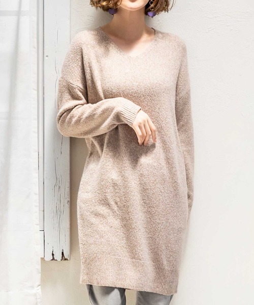 セール もちもちｖネックニットチュニックワンピース チュニック Ranan ラナン のファッション通販 Zozotown