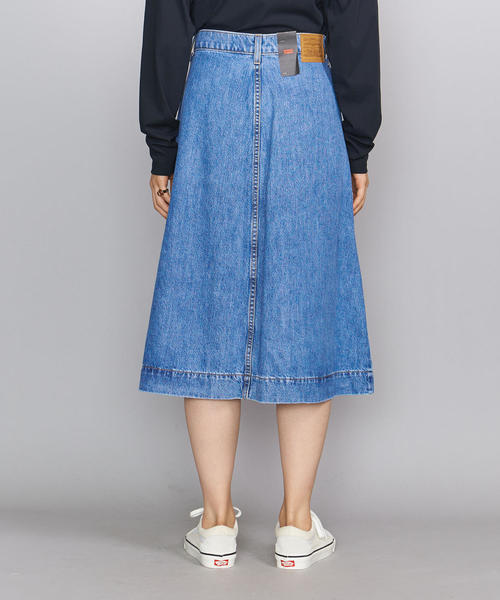 古着 リーバイス デニムスカート レディース 青 Aライン おしゃれ 26インチ LEVI'S リーバイス Aラインスカート(濃いブルー): 通常| プラザ