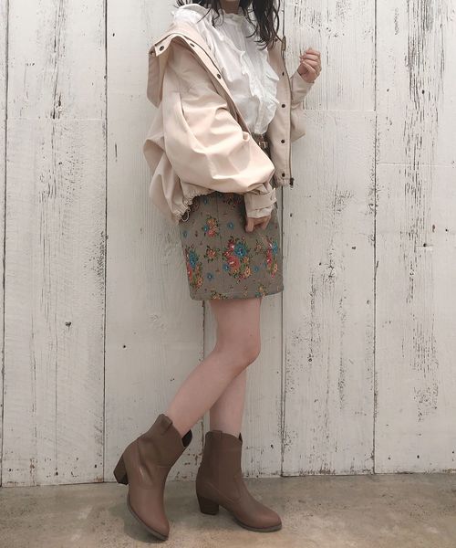 one after another NICE CLAUP（ワンアフターアナザーナイスクラップ）の「ボリューム袖マウンテンパーカー（マウンテンパーカー・レディース・アイボリー/ブラック/パープル系その他・FREE）」の13枚目の写真