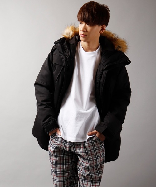 在庫有 Select フェイクファーマウンテンダウンジャケット Inastudios 4706