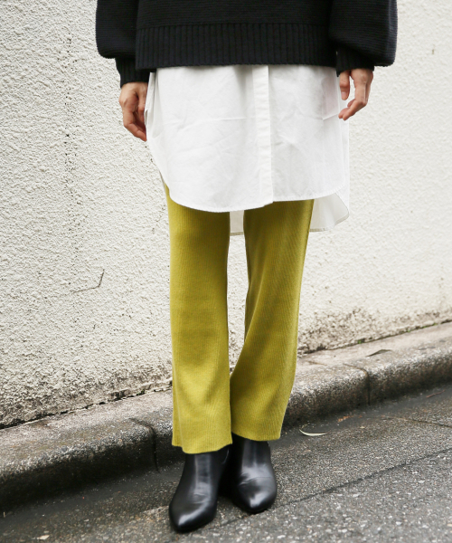 LOWRYS FARM(ローリーズファーム)の「12Gウールコンニットパンツ 855324(その他パンツ・レディース・ベージュ/ブラウン/グレー/イエロー・FREE)」の1枚目の写真