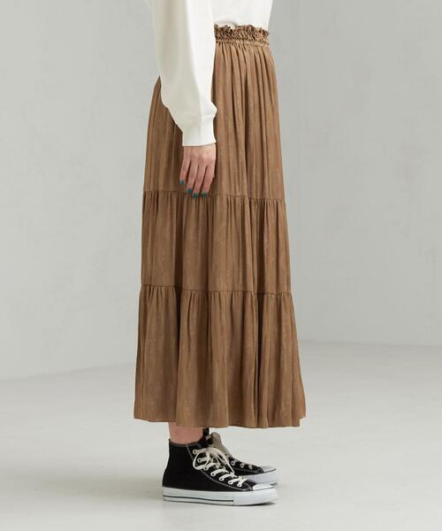 green label relaxing（グリーンレーベルリラクシング）の「CFC PE カッセン ジャカード ギャザー マキシ スカート（スカート・レディース・ライトグレー/ブラック/ベージュ・FREE）」の22枚目の写真