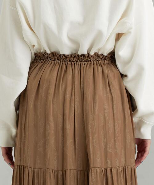 green label relaxing（グリーンレーベルリラクシング）の「CFC PE カッセン ジャカード ギャザー マキシ スカート（スカート・レディース・ライトグレー/ブラック/ベージュ・FREE）」の20枚目の写真