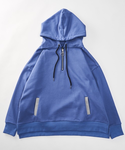 KUUUPY(クーピー)の「KUUUPY - ハーフジップパーカー(パーカー・メンズ・ブラック/ベージュ/ブルー・SMALL/MEDIUM/LARGE)」の17枚目の写真