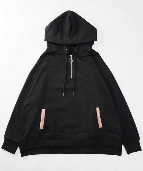 KUUUPY(クーピー)の「KUUUPY - ハーフジップパーカー(パーカー・メンズ・ブラック/ベージュ/ブルー・SMALL/MEDIUM/LARGE)」の16枚目の写真