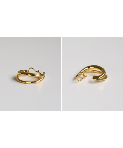 select MOCA（セレクトモカ）の「ダブルフープイヤリング（イヤーカフ・レディース・シルバー/ゴールド・FREE）」の16枚目の写真