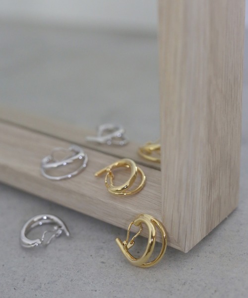 select MOCA（セレクトモカ）の「ダブルフープイヤリング（イヤーカフ・レディース・シルバー/ゴールド・FREE）」の17枚目の写真