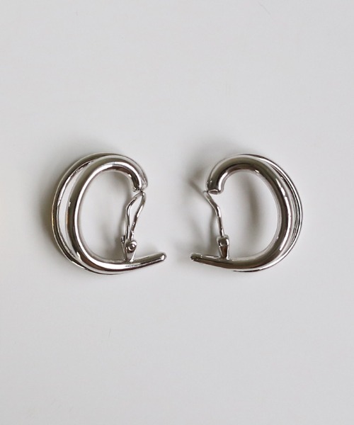 select MOCA（セレクトモカ）の「ダブルフープイヤリング（イヤーカフ・レディース・シルバー/ゴールド・FREE）」の14枚目の写真
