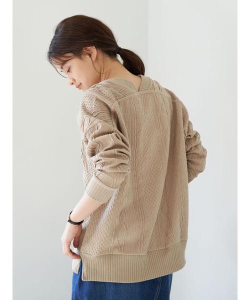 AMERICAN HOLIC(アメリカンホリック)の「両Vネックカットジャガードプルオーバー *(Tシャツ/カットソー・レディース・チャコールグレー/ベージュ/アイボリー・MEDIUM/LARGE)」の22枚目の写真