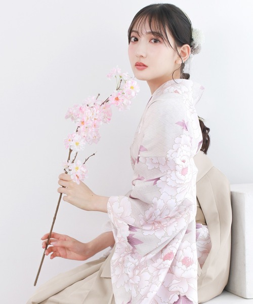 KYOETSU(キョウエツ)の「レディース 簡易袴 5点セット( 着物 + 袴 + 襦袢 + 袴下帯 + 腰紐 )(着物・レディース・ホワイト系その他/グレー系その他/ブラウン系その他/イエロー系その他2/ブルー系その他2/ブルー系その他3/ベージュ系その他2/グレー系その他2/ブラウン系その他2/レッド系その他/オレンジ系その他/イエロー系その他/ピンク系その他/グリーン系その他/ブルー系その他/ベージュ系その他/その他8/その他13/その他6/その他14/その他15/その他16/その他4/その他7/その他9/その他12/その他1/その他2/その他3/その他5/その他11・M/LL/S/L)」の19枚目の写真
