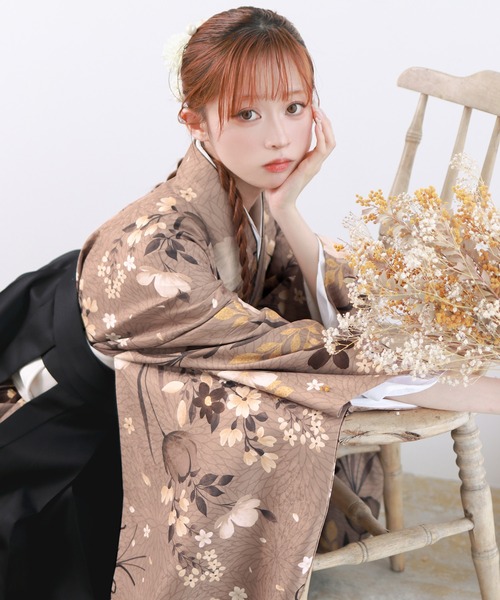 KYOETSU(キョウエツ)の「レディース 簡易袴 5点セット( 着物 + 袴 + 襦袢 + 袴下帯 + 腰紐 )(着物・レディース・ホワイト系その他/グレー系その他/ブラウン系その他/イエロー系その他2/ブルー系その他2/ブルー系その他3/ベージュ系その他2/グレー系その他2/ブラウン系その他2/レッド系その他/オレンジ系その他/イエロー系その他/ピンク系その他/グリーン系その他/ブルー系その他/ベージュ系その他/その他8/その他13/その他6/その他14/その他15/その他16/その他4/その他7/その他9/その他12/その他1/その他2/その他3/その他5/その他11・M/LL/S/L)」の20枚目の写真