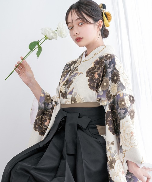 KYOETSU(キョウエツ)の「レディース 簡易袴 5点セット( 着物 + 袴 + 襦袢 + 袴下帯 + 腰紐 )(着物・レディース・ホワイト系その他/グレー系その他/ブラウン系その他/イエロー系その他2/ブルー系その他2/ブルー系その他3/ベージュ系その他2/グレー系その他2/ブラウン系その他2/レッド系その他/オレンジ系その他/イエロー系その他/ピンク系その他/グリーン系その他/ブルー系その他/ベージュ系その他/その他8/その他13/その他6/その他14/その他15/その他16/その他4/その他7/その他9/その他12/その他1/その他2/その他3/その他5/その他11・M/LL/S/L)」の21枚目の写真